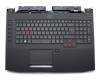 0NK0-EX2UI12 teclado incl. topcase original Acer DE (alemán) negro/negro con retroiluminacion