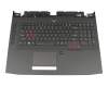 0NK0-EX2UI12 teclado incl. topcase original Acer US (Inglés) negro/negro con retroiluminacion