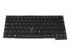 Teclado DE (alemán) color negro/chiclet negro/mate con mouse-stick original para Lenovo ThinkPad T450s (20BX/20BW)