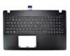 Teclado incl. topcase DE (alemán) negro/negro para Asus X550EP