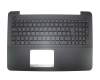 Teclado incl. topcase DE (alemán) negro/negro with brushed pattern original para Asus R556LN-XO065H