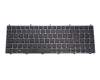 6-80-W6500-070-1 teclado original Clevo DE (alemán) negro/antracita