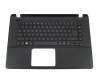 60.Y4UN2.011 teclado incl. topcase original Acer DE (alemán) negro/negro