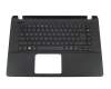 Teclado incl. topcase DE (alemán) negro/negro original para Packard Bell EasyNote TF71BM