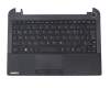 Teclado incl. topcase DE (alemán) negro/negro original para Toshiba Satellite Pro NB10-A