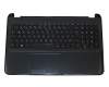 747143-041 teclado incl. topcase original HP DE (alemán) negro/negro