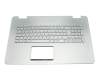 90NB06K1-R31GE0 teclado incl. topcase original Asus DE (alemán) plateado/plateado con retroiluminacion