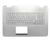 90NB06K1-R31FR0 teclado incl. topcase original Asus FR (francés) plateado/plateado con retroiluminacion