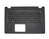 Teclado incl. topcase DE (alemán) negro/negro original para Acer TravelMate P2 (P277-M)