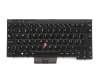 04X1380 teclado original Lenovo CH (suiza) negro/negro/mate con retroiluminacion y mouse-stick