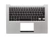 0K05-000C000 teclado incl. topcase original Protek DE (alemán) negro/plateado con retroiluminacion