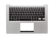 90NB0511-R31GE0 teclado incl. topcase original Asus DE (alemán) negro/plateado con retroiluminacion