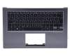 Teclado incl. topcase DE (alemán) negro/plateado con retroiluminacion original para Asus ZenBook UX302LA