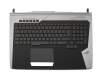 13NB09Y0AP0631 teclado incl. topcase original Asus DE (alemán) negro/plateado con retroiluminacion