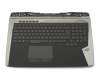 90NB09F1-R31GE0 teclado incl. topcase original Asus DE (alemán) negro/negro con retroiluminacion