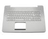 90NB0AY1-R30100 teclado incl. topcase original Asus DE (alemán) plateado/plateado con retroiluminacion