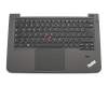 Teclado incl. topcase DE (alemán) negro/canaso con mouse stick original para Lenovo ThinkPad S440 Touch (20AY/20BB)