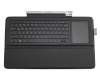 Teclado incl. topcase DE (alemán) negro/negro original para HP Envy x2 15-c000