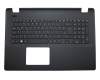 Teclado incl. topcase DE (alemán) negro/negro original para Acer TravelMate P2 (P276-MG)