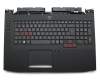 ACM15C86D0 teclado incl. topcase original Acer DE (alemán) negro/negro con retroiluminacion