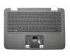 Teclado incl. topcase DE (alemán) negro/negro original para HP Pavilion X360 13-a000