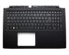 Teclado incl. topcase DE (alemán) negro/negro con retroiluminacion original para Acer Aspire V 15 Nitro (VN7-572TG)