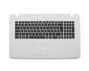 13NB04I2AP0201 teclado incl. topcase original Asus DE (alemán) negro/blanco