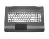 Teclado incl. topcase DE (alemán) plateado/negro con retroiluminacion original para HP Pavilion 17-ab213ng (2EQ36EA)