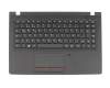 Teclado incl. topcase DE (alemán) negro/negro original para Lenovo E31-70 (80KC/80KW/80KX)