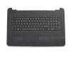 Teclado incl. topcase DE (alemán) negro/negro original para HP 17-x056ng (Y6G75EA)