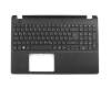 Teclado incl. topcase DE (alemán) negro/negro original para Acer Extensa 2530-C08T