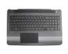 856026-041 teclado incl. topcase original HP DE (alemán) negro/negro
