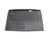 S1N-3EDE204-SA teclado incl. topcase original MSI DE (alemán) negro/negro con retroiluminacion