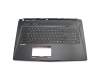 957-17B11E-C06 teclado incl. topcase original MSI DE (alemán) negro/negro con retroiluminacion