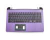 9Z.NBCSQ.00G teclado incl. topcase original Toshiba DE (alemán) negro/púrpura