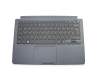 BA59-03594C teclado incl. topcase original Samsung DE (alemán) negro/antracita con retroiluminacion