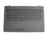 Teclado incl. topcase DE (alemán) negro/negro original para Lenovo V110-15IKB (80TH)