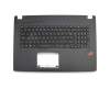 90NB0DM1-R32FR0 teclado incl. topcase original Asus FR (francés) negro/negro con retroiluminacion RGB