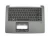 0KN1-092GE13 teclado incl. topcase original Acer DE (alemán) negro/canaso con retroiluminacion