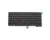 Teclado DE (alemán) color negro/chiclet negro/mate con mouse-stick original para Lenovo ThinkPad L470 (20JU/20JV)