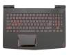 5CB0N00240 teclado incl. topcase original Lenovo DE (alemán) negro/negro con retroiluminacion