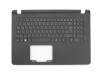 Teclado incl. topcase DE (alemán) negro/negro original para Acer Aspire ES1-572