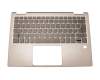 5CB0N67829 teclado incl. topcase original Lenovo DE (alemán) gris/plateado con retroiluminacion