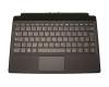 Teclado incl. topcase DE (alemán) negro/negro original para Lenovo IdeaPad Miix 520-12IKB (20M3/20M4/81CG)