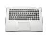 5CB0K61155 teclado incl. topcase original Lenovo DE (alemán) negro/blanco con retroiluminacion