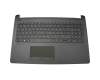 Teclado incl. topcase DE (alemán) negro/negro (diamond) original para HP 15-bs110ng (2QG28EA)