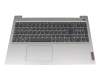 Teclado incl. topcase DE (alemán) gris/canaso con retroiluminacion original para Lenovo Yoga 720-15IKB (80X7)