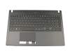 TM-03306-001 teclado incl. topcase original Acer DE (alemán) negro/negro con retroiluminacion