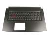 6B.Q2MN2.011 teclado incl. topcase original Acer DE (alemán) negro/negro con retroiluminacion (GeForce 1050)