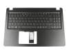 Teclado incl. topcase DE (alemán) negro/negro con retroiluminacion original para Acer Aspire 5 (A515-52G)